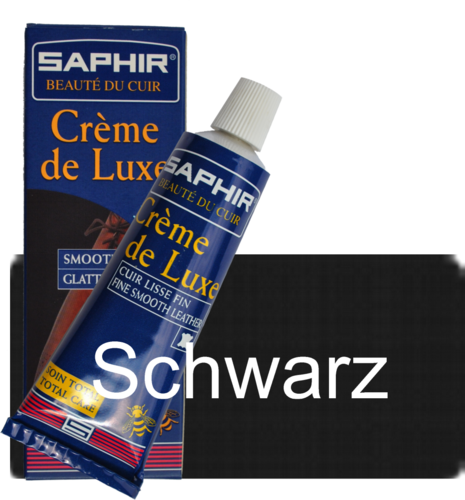 SAPHIR Creme de Luxe, Schuhcreme Schwarz