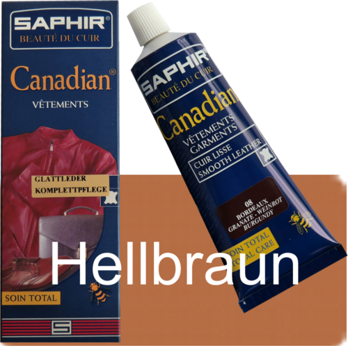 Saphir Canadian Bekleidungspflege, Hellbraun